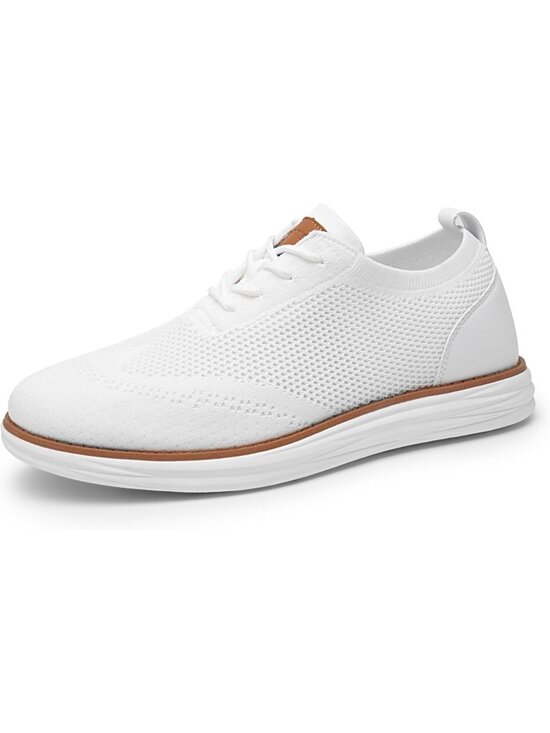 Other - Bruno Marc Men's White Rubber Lace up Lightweight Casual Walking Sneakers